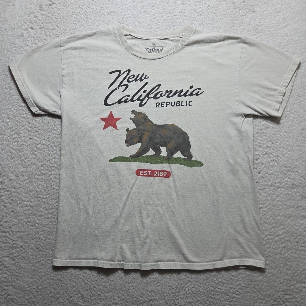 2024 T Shirt Fallout Ripple Junction New California Mens White Shirt Medium Rare